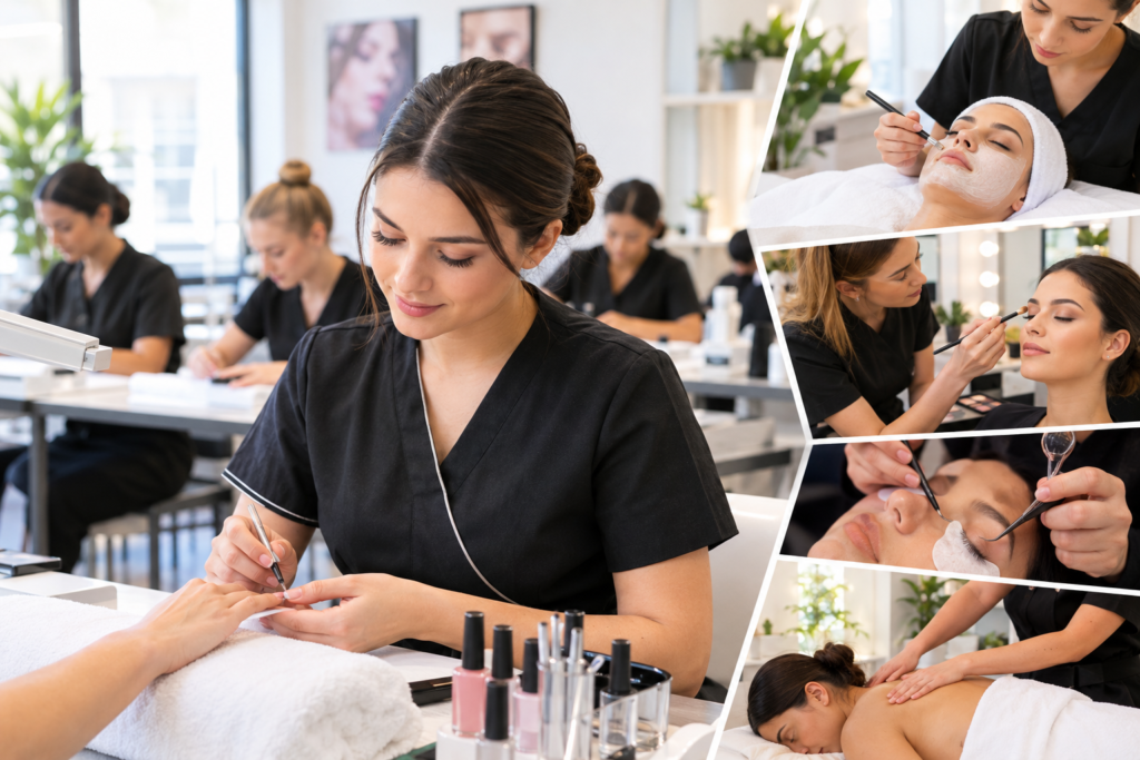 Beauty Training Studio Collage
