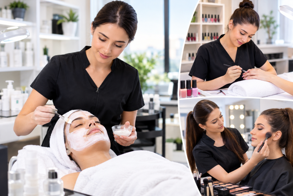 Professional Beauty Training Collage